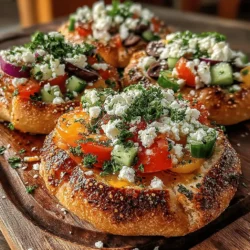 In the world of quick, nutritious meals, Mini Greek Salad Pita Pockets stand out as a delightful and refreshing option. This recipe not only offers ease of preparation but also bursts with flavor and nutrition, making it the ideal choice for lunch, snacks, or light dinners. The harmonious blend of vibrant, fresh vegetables, tangy feta cheese, and the briny goodness of Kalamata olives, all nestled within warm whole wheat pita bread, creates a culinary experience that is both satisfying and health-conscious.