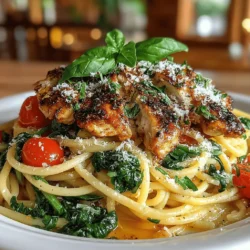Garlic Butter Chicken Spinach Pasta Recipe: A Flavorful Delight