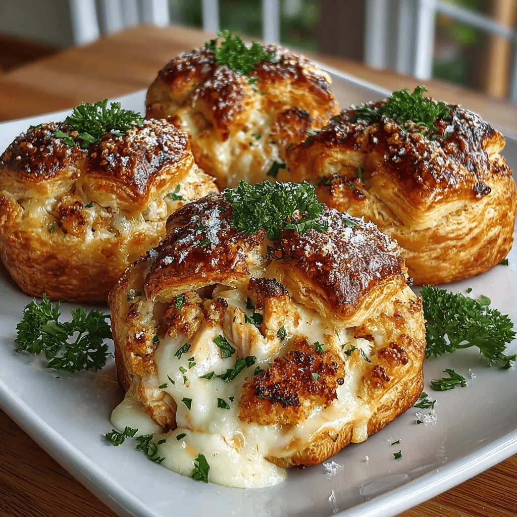 When it comes to appetizers that leave a lasting impression, Mini Chicken Alfredo Pastry Puffs stand out as a delightful choice. These bite-sized treats encapsulate the rich, creamy flavors of the classic Chicken Alfredo dish, all wrapped in a flaky, golden puff pastry shell. Perfect as a snack for casual gatherings, festive celebrations, or even as a fun dinner option, these pastry puffs are both appealing to the eye and tantalizing to the taste buds.
