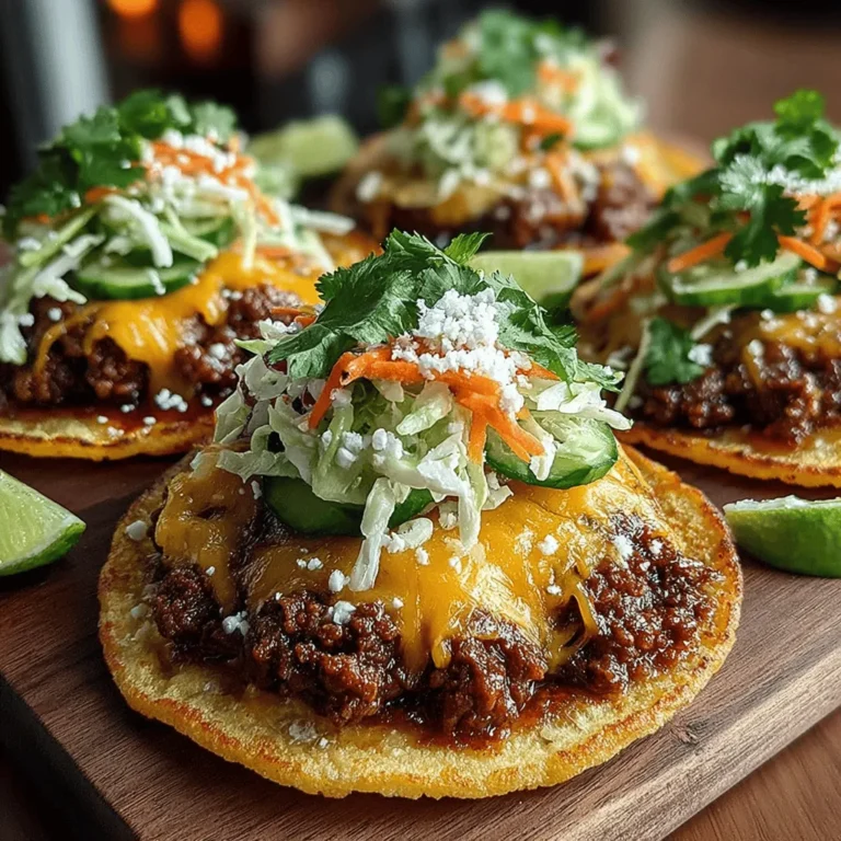 If you’re looking to elevate your taco night, look no further than Spicy Hatch Chili Tacos. This dish effortlessly combines savory ground meat with the distinctive heat and flavor of hatch green chiles, creating a tantalizing experience for your taste buds. The addition of a crunchy cucumber slaw not only complements the spicy filling but also adds a refreshing contrast that brightens the entire dish. Perfect for weeknight dinners or gatherings with friends and family, these tacos are not only delicious but also straightforward to prepare, making them an ideal choice for any home cook.