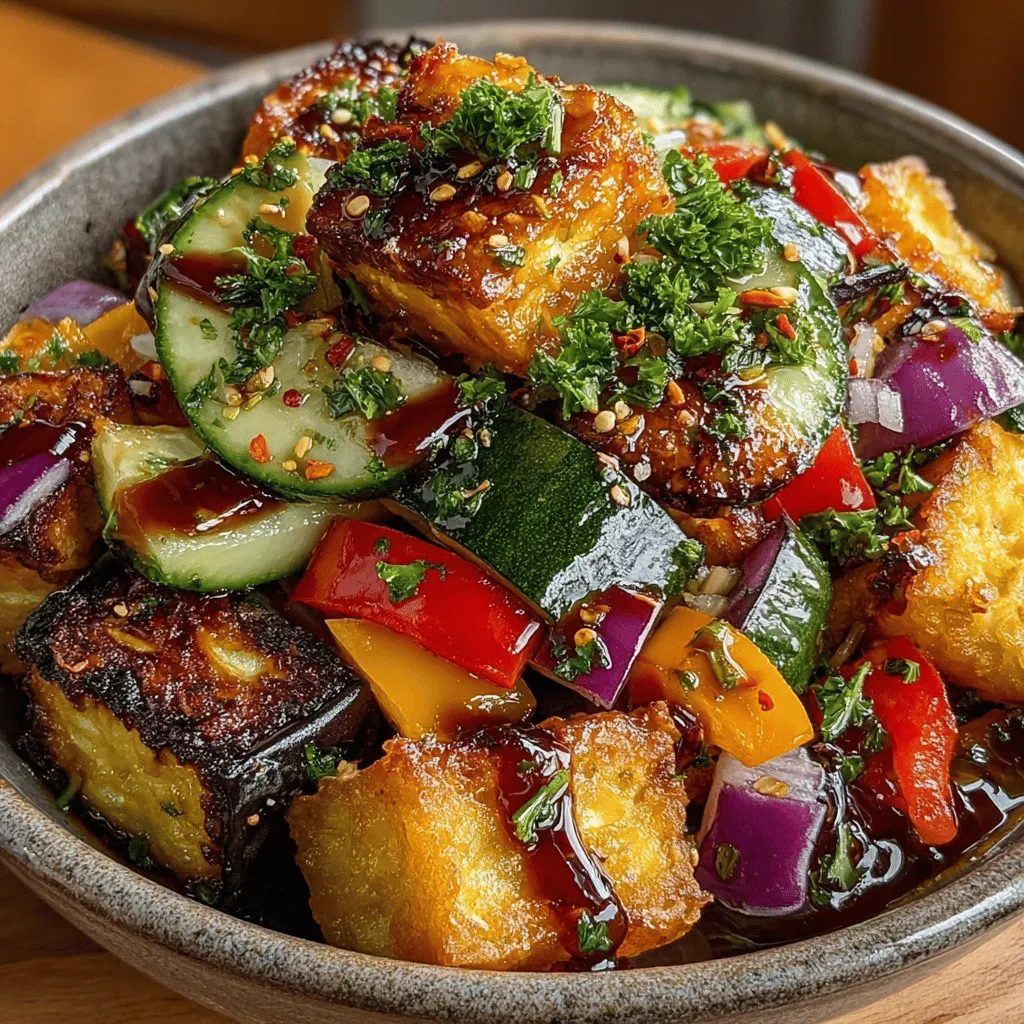 Creating the Smoky Roasted Eggplant & Cucumber Salad involves a thoughtful selection of ingredients, each bringing its own unique flavors and nutritional benefits to the table. Let's take a closer look at the star components of this refreshing dish.