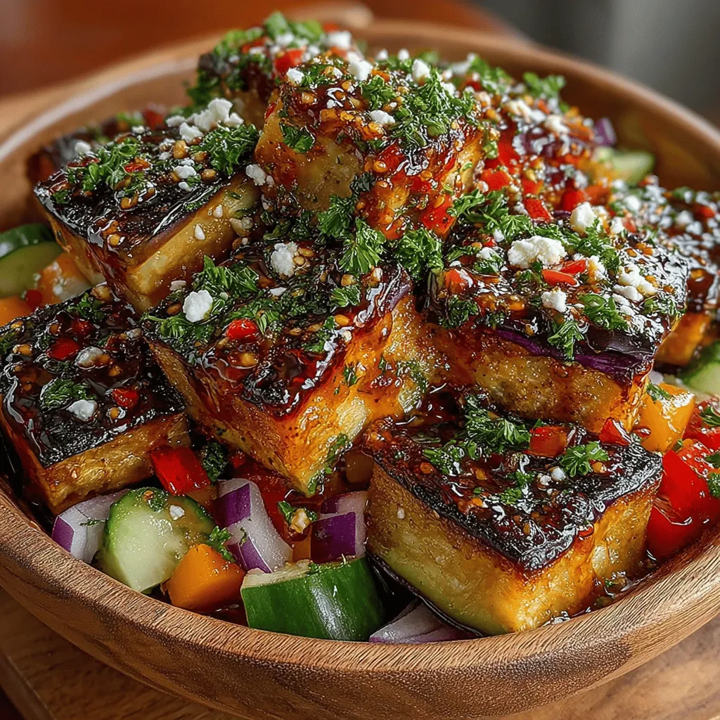 Creating the Smoky Roasted Eggplant & Cucumber Salad involves a thoughtful selection of ingredients, each bringing its own unique flavors and nutritional benefits to the table. Let's take a closer look at the star components of this refreshing dish.