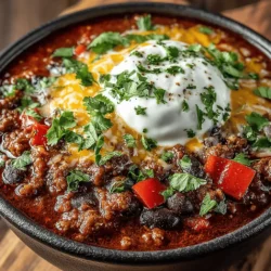 Chili is more than just a meal; it’s a comforting embrace on a chilly evening, a hearty dish that warms the soul, and a canvas for rich, bold flavors that satisfy cravings and create lasting memories. Our Smoky Sweet Slow Cooker Balsamic Chili exemplifies this, combining the warmth of traditional chili with unique twists that elevate its taste profile to new heights. The slow cooker method not only infuses the dish with deep flavors but also allows for effortless meal preparation, making it the ideal choice for busy weeknights or weekend gatherings.