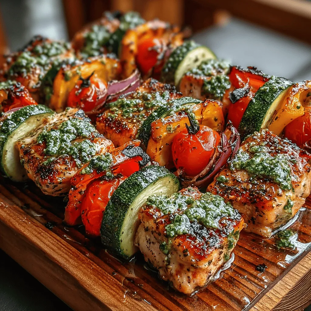 When it comes to summer grilling, few dishes can match the vibrant flavors and colorful presentation of grilled pesto chicken veggie skewers. This dish not only tantalizes the taste buds but also offers a delightful medley of health benefits, making it a perfect choice for health-conscious food lovers. The combination of tender, juicy chicken and an assortment of fresh vegetables, all infused with the aromatic richness of pesto, creates a meal that is both satisfying and nourishing. Whether you're hosting a backyard barbecue or preparing a quick weeknight dinner, these skewers are sure to impress.