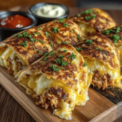 Mini Tuna Melt Tortilla Pockets