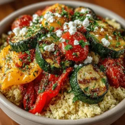 Garlic Roasted Veggie Couscous Recipe