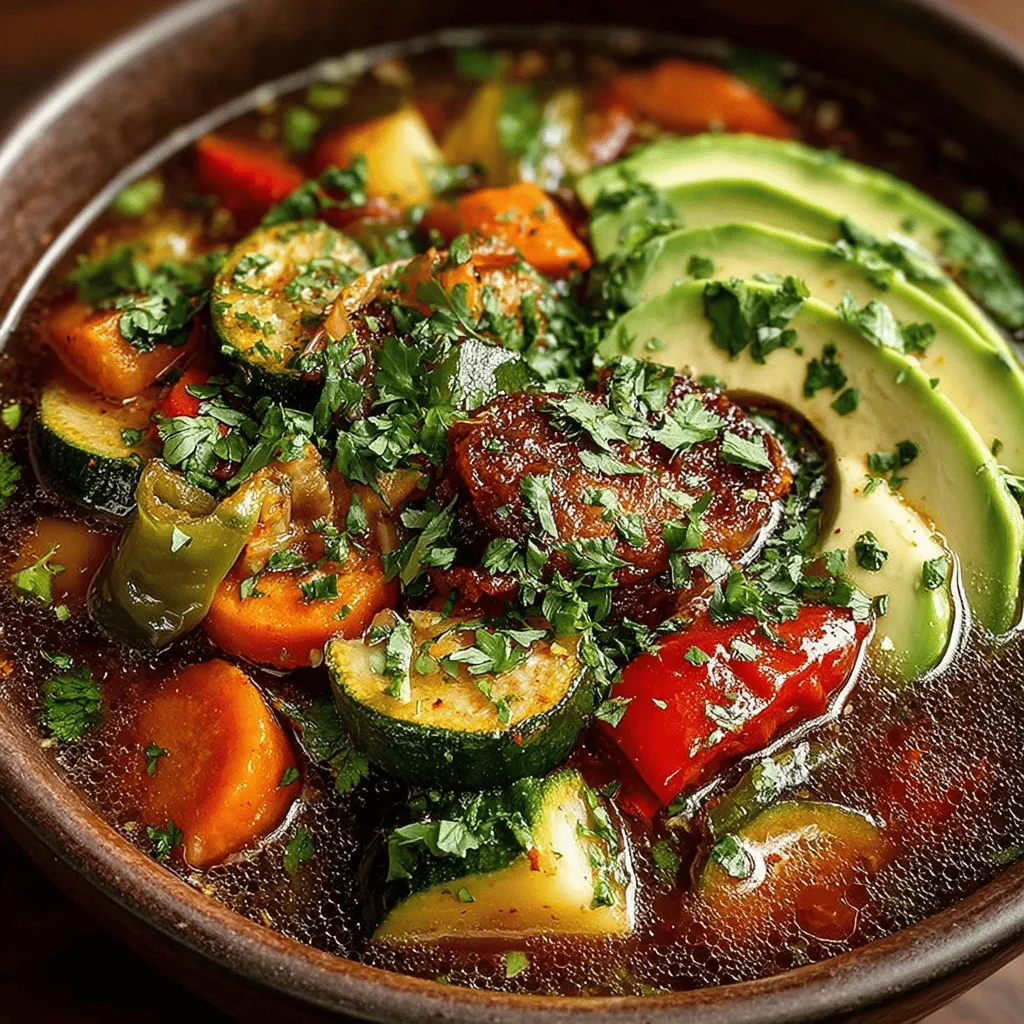 Discover the comforting flavors of our Slow-Cooked Hatch Chili Veggie Stew, a delightful dish that celebrates the rich, smoky taste of Hatch green chilies. This hearty and nutritious meal is perfect for busy weeknights or cozy weekends, providing a satisfying blend of vegetables and spices that warm the soul. The stew not only nourishes the body but also tantalizes the palate, making it an excellent choice for both vegetarians and meat-lovers alike.