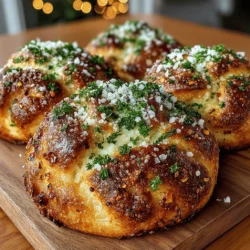 Golden Garlic Parmesan Knots are the perfect blend of flavor and comfort, making them a delightful addition to any meal. Whether you’re hosting a dinner party, enjoying a cozy family meal, or simply looking for a satisfying snack, these knots are versatile enough to serve in a variety of contexts. Their golden, buttery exterior, complemented by the rich flavors of garlic and Parmesan, creates an irresistible treat that anyone can enjoy.