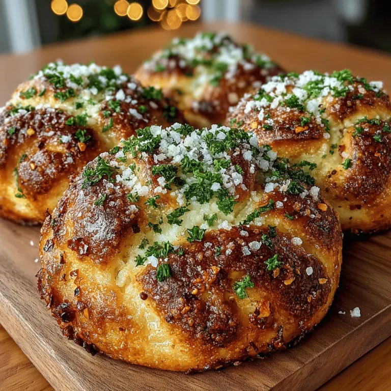 Golden Garlic Parmesan Knots are the perfect blend of flavor and comfort, making them a delightful addition to any meal. Whether you’re hosting a dinner party, enjoying a cozy family meal, or simply looking for a satisfying snack, these knots are versatile enough to serve in a variety of contexts. Their golden, buttery exterior, complemented by the rich flavors of garlic and Parmesan, creates an irresistible treat that anyone can enjoy.