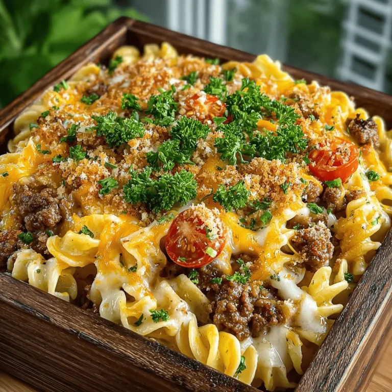 There's something inherently soothing about comfort food. It evokes nostalgia, warmth, and a sense of belonging, often tied to cherished memories of family gatherings and home-cooked meals. Whether it’s the rich aroma wafting from the kitchen or the satisfying flavors that envelop your senses, comfort food has a unique ability to bring people together around the dining table. Among the myriad of comfort dishes, Beef & Noodle Casserole stands out as a quintessential choice that resonates with many. This hearty casserole is not just a meal; it’s an embrace on a plate, perfect for those chilly evenings when all you crave is something nourishing and familiar.