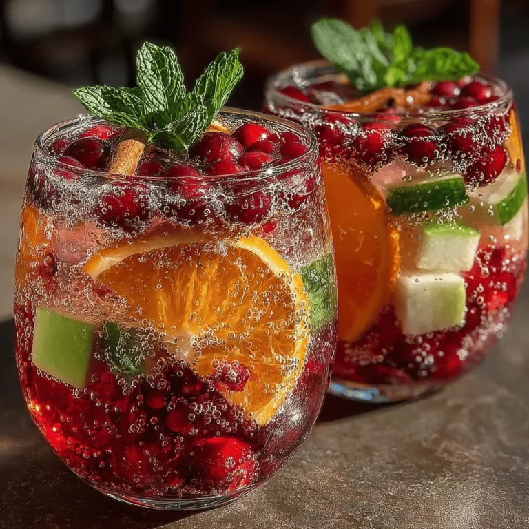 As the festive season approaches, the joy of entertaining friends and family becomes a highlight of the holidays. Whether it’s a cozy gathering around the fireplace or a lively holiday party, the right drink can set the mood and elevate the occasion. Enter the Cranberry Apple Sangria Spritzer—an enticing blend of flavors that captures the essence of the season. This vibrant beverage not only pleases the palate but also adds a splash of color to any festive table setting.