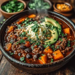 Sweet Potato Turkey Chili is more than just a meal; it’s a comforting bowl of nourishment that warms the soul and tantalizes the taste buds. This dish seamlessly blends the rich flavors of ground turkey and sweet potatoes with an array of spices, making it a fantastic choice for any occasion, whether you’re hosting a casual get-together or seeking a cozy family dinner. With its vibrant colors and hearty texture, Sweet Potato Turkey Chili stands out as a healthy and satisfying option that doesn’t compromise on flavor.