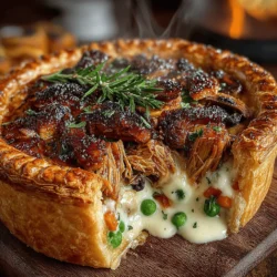 Hearty Chicken & Mushroom Pot Pie
