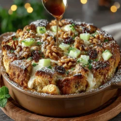 Bread pudding is a dessert that embodies comfort and nostalgia, making it a cherished favorite among many. This delightful dish combines simple ingredients into a warm, custardy treat that feels like a hug on a plate. Among the myriad of variations, Cozy Apple Bread Pudding stands out for its inviting flavors of sweet apples and aromatic spices, creating a perfect dessert for chilly evenings or family gatherings. The combination of tender bread soaked in a rich custard, paired with the tartness of apples and the warmth of cinnamon, evokes memories of cozy kitchens and homemade treats.