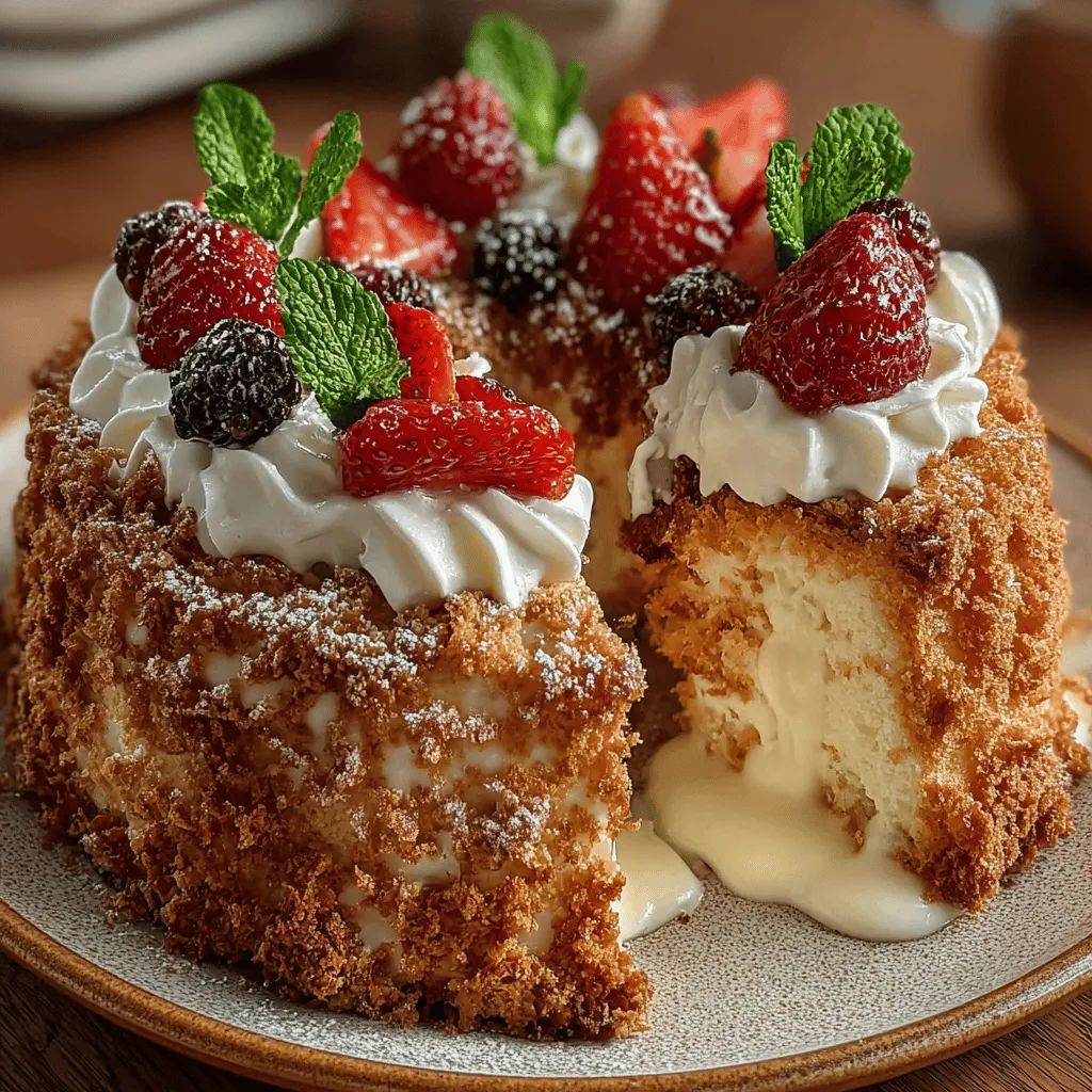 The origins of angel food cake can be traced back to the United States in the 19th century. It is said to have been developed by home bakers who were looking for a lighter alternative to traditional cakes. The cake's name is fitting, as it is often described as light as a feather, evoking visions of fluffy clouds and angels. Over the years, angel food cake has become a favorite in American households, particularly during warm months when lighter desserts are preferred.