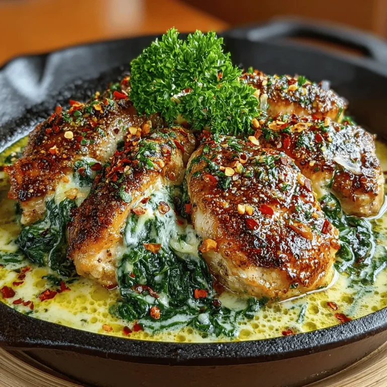 In today’s fast-paced world, finding the time to prepare a wholesome meal can often feel like a daunting task. Enter the world of one-pan recipes, which have gained immense popularity for their simplicity and efficiency. Among these, the One-Pan Creamy Chicken and Spinach Skillet stands out as a perfect example of a meal that is not only quick to prepare but also bursting with flavor and nutrition. This dish combines tender chicken breasts with vibrant spinach in a luscious cream sauce, making it an ideal option for busy weeknights or any time you crave a comforting yet healthy dinner.
