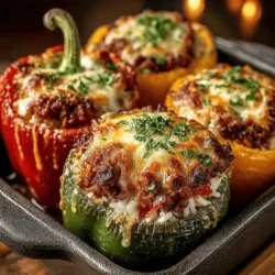 Gourmet-Stuffed Bell Peppers Delight