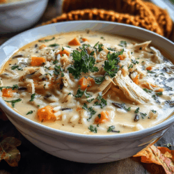 Crockpot Creamy Chicken & Wild Rice Soup