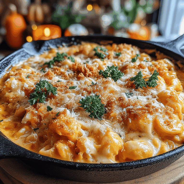 As the crisp autumn air settles in and leaves begin to turn golden, there's nothing quite like a warm, comforting meal to embrace the season. Enter the One-Pan Cheesy Comfort Mac & Pumpkin – a delightful fusion that not only warms your belly but also envelops your senses in a cozy embrace. This dish beautifully marries the creamy, cheesy goodness of classic macaroni and cheese with the subtle sweetness and vibrant color of pumpkin.