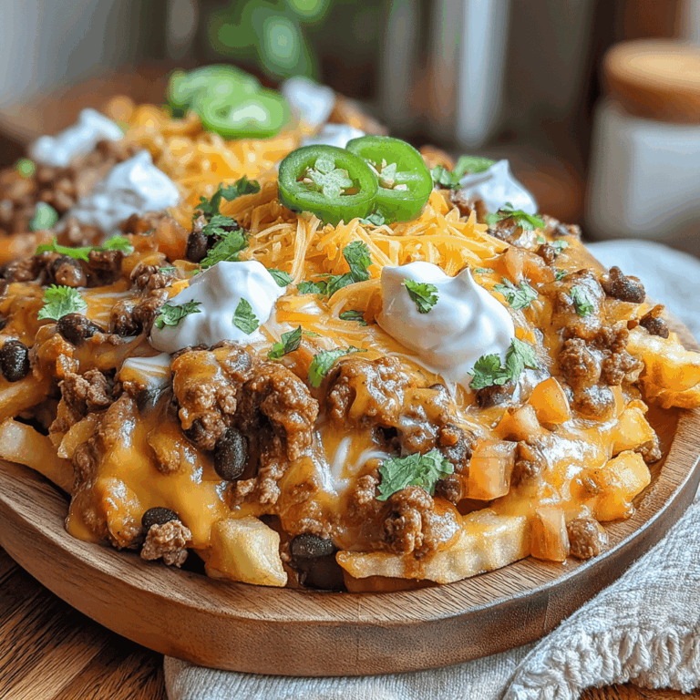 Game day is all about two things: thrilling plays on the field and delicious food to enjoy while cheering on your favorite team. If you're looking to take your tailgate or home-viewing experience up a notch, these Slow Cooker Chili Loaded Fries are the ultimate crowd-pleaser. Imagine crispy fries piled high with rich and hearty chili, melty cheese, and all your favorite toppings, making it the perfect comfort food while you debate that last call or cheer for a touchdown.